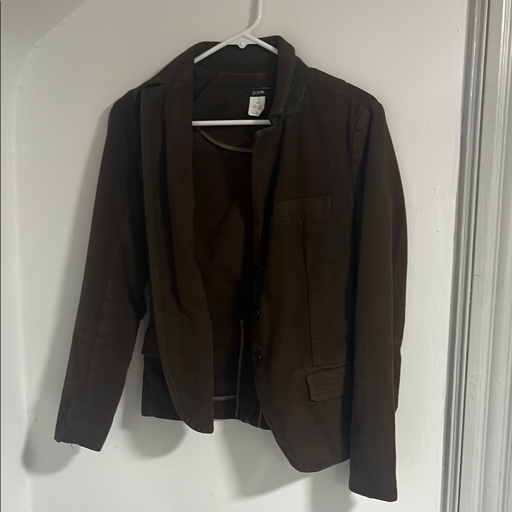 J Crew Brown Blazer and Vest Set